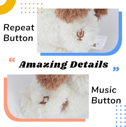 Hopearl Talking Cockapoo Singing Puppy Repeats What You Say Dog Walking Electric Interactive Animated Toy Speaking Plush Buddy Gift for Toddlers, 9''