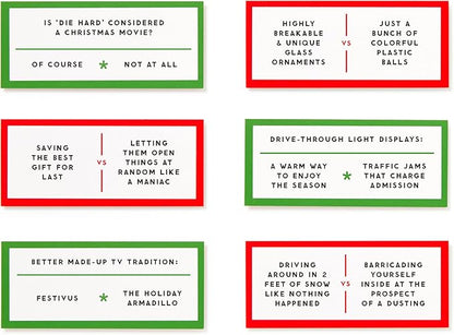 Brass Monkey Debatable Holiday Edition – Social Party Game with 400 Holiday Topics to Argue About, 2+ Players