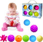 Sensory Balls for Baby Sensory Baby Toys 6 to 12 Months for Toddlers 1-3, Bright Color Textured Multi Soft Ball Gift Sets, Montessori Toys for Babies 6-12 Months Infant Toys (6 Pack)