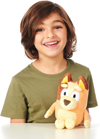 Bluey Heeler Family Stuffed Animal Set of 4, 7-8”, Soft, Bingo, Bandit, and Chilli Plush Figure Toys, Cuddly Plush Toys for Kids Ages 3+