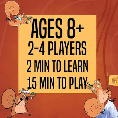 da Vinci's Room Squirrel Smackdown - The Fast Paced Family Card Game for 2-4 Players | Fun Card Games for Teens, Kids 8-12, or Adults (Compact Edition)