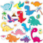 Window Clings Stickers for Kids Window Gel Clings Decals Thick Gel Clings Toddlers and Adults Classroom Home Nursery Airplane Birthday Party Supplies (Dinosaur)