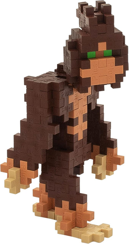 Plus Plus 3D Puzzle Cryptid Construction Building Block Set, Fun Fantasy Figures Stem Toys for Kids, 70 Interlocking Pieces - Bigfoot Mini Maker Tube