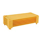 ECR4Kids Stackable Kiddie Cot, Ready-to-Assemble, Standard Size, Classroom Furniture, Yellow, 6-Pack