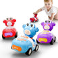 iPlay, iLearn Press to Go Crab Car Toys Set for Toddlers 1-3, Baby Push Go Friction Racing Cars, Infant Play Vehicle Set, 1st Birthday Gift for 12-18-24 Months, 1 2 3 One Yrs Old Boys Girls Child Kid