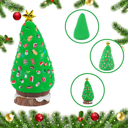 Christmas Trees Crafts Sets，Air Dry Clay Kits for Kids，Modeling Clay Christmastree DIY Sets,Christmas Stocking Stuffers Perfect for Winter Children's Holiday Party Decoration Gifts