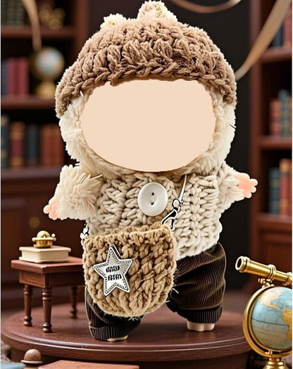 Doll Clothes Set & Outfit for Blind Box Dolls of 5.91-6.7inch (15-17cm) with Accessories Luxury Chic Stylish Adorable Cute Unique Style of Dolls Clothes for Dress up 4 Pieces (No Doll) (E)