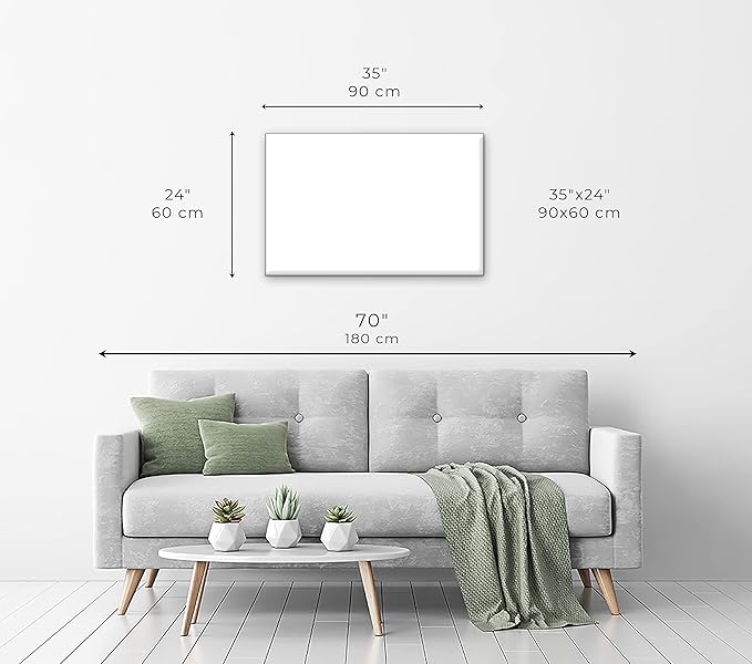 Artgeist Pinboard World Map 35x24 in - Cork Board & Canvas Print Wall Art 1 pcs Memoboard with 50 Pins Noticeboard Message Board Image Picture Home Decor Travel Map k-A-0505-p-c