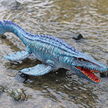 Jurassic Large Mosasaurus Dinosaur Toy Figure, 13.4" Realistic Giant Sea Monster Figurine, Educational Prehistoric Water World Ocean Creature for Model Decoration, Display, Collectors