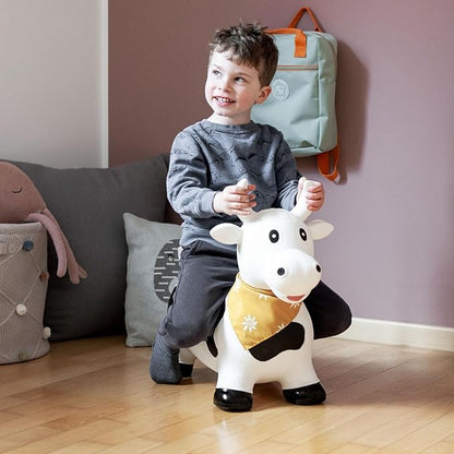 Kindsgut Bouncy Animal Hopper Cow for Children, Designed in Germany, Playful and Modern Colors, air Pump Included, Indoors and Outdoors