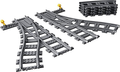 LEGO City Trains Switch Tracks 60238 Building Toy Set for Kids, Boys, and Girls Ages 5+ (8 Pieces)