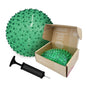 Edushape Original Sensory Ball for Baby - 7" Deflated with Pump, Transparent Green, Enhances Gross Motor Skills for Kids 6 Months & Up