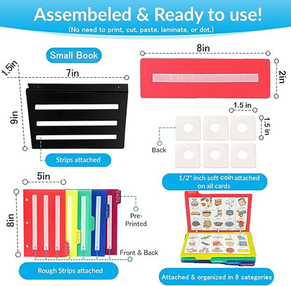 Visual Communication Book,162 ASD Photo Picture Cards: Autism Language Vocabulary, Speech Articulation Therapy, ADHD & Apraxia Learning