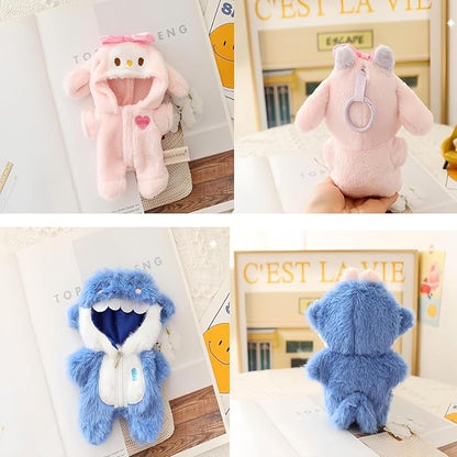 17cm Doll Clothes, Pink Bunny Clothes Set, Dress up Outfit Exquisite Accessories for Dolls