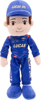 Playtime by Eimmie Plushible NASCAR Collectible, Richard Childress Racing Kyle Busch (Lucas Oil) Plush Figure, 14-Inch Rag Doll