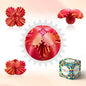 Gear Ball-3D Printed Gear Sphere,3D Printed Spin Ball Cube Fidget Toy,The Steampunk Whirling Wonder Fidget Ball Toy(Red Gold)