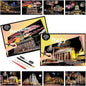 Scratch Art for Adults(8 Sheets A4),Family Creative DIY Painting Papers for Travel Lovers,Craft Lovers|Creative Scratch Art Adult (Philadelphia/Italy) by Iskueal