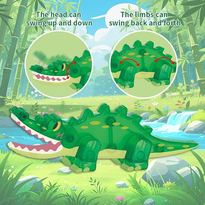Magnetic Tiles Set Rare Animals Theme Toys, Magnet Tiles Building Blocks Toys for Kids Ages 3+