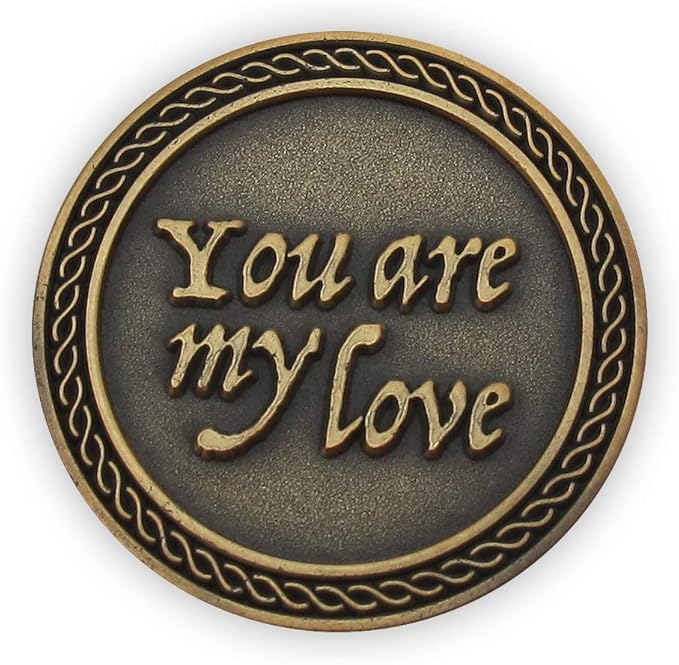 Bulk Set of 3 Romantic Love Expression Coins, You are My Love, with You Forever Won't Be Long Enough, Anniversary Pocket Tokens for Date Night, Love Gift for Men & Women, from Him or Her