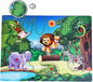 Wooden Forest Animals Sound Peg Puzzles for Toddlers Wooden Pegged Puzzle with Sound Effect for Toddlers and Preschoolers, Educational Learning Toy Gift