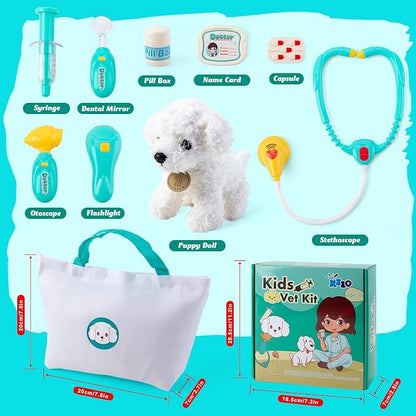 Doctor Kit for Toddlers 3-5, Kids Veterinarian Playset Doctor Set, Fun Role Playing Game Doctor Play Gift for Kids