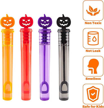 80PCS Halloween Party Favor, Bubble Wands for Kids, Trick or Treat Toys, Goodies Bag Fillers, Pinata Fillers, Mini Bubble Wands for Party