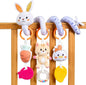 TUMAMA Spiral Car Seat Toys Baby Toys for 0 3 6 9 12 Months, Infant Stroller Toy Newborn Hanging Toys with Rattle, Teether