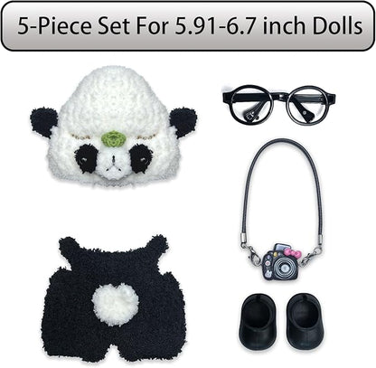 17cm Doll Clothes Set Fashion Doll Clohtes with Accessories of Doll Clothing Suitable for Various Outfits of Dolls (Style H)