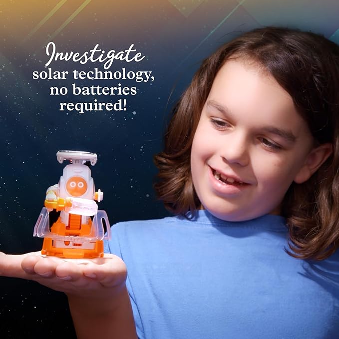 Thames & Kosmos SolarBots: Cosmic Explorers STEM Experiment Kit | Build 5 Solar-Powered Robots That Walk, Crawl, Spin & Roll, No Batteries Required, Solar Panel Included, Explore Solar Technology