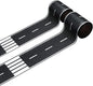 Piokio 2 Rolls of Black Road Track Tape, Race Cars Decorations for Kids Birthday Party, 33" x 2.4" Each Roll