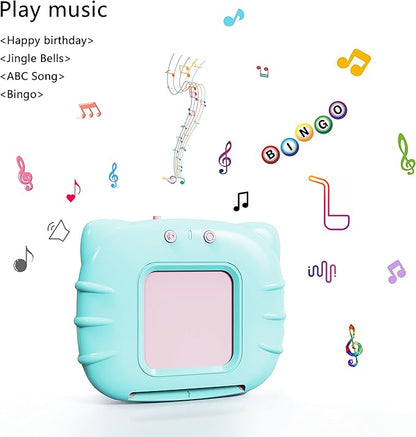 Lapare Audible Learning Toy with Music for Toddler Age 1 2 3 4 5, 520 Sight Words Talking Flash Cards Toy for Girls to Learn Alphabet Number Color Shapes and More