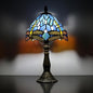 Tiffany Table lamp 8-inch Small Stained Glass lamp in a Vintage Dragonfly Pattern Style can be Used as a Decoration for The Living Room Bedside in The Bedroom or Desk