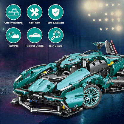 999 Piece Sports Car Building Blocks Toys Boys or Adults Kits, 1:14 Race Car Model Building Set, Adult Collectible Model Cars Set to Build, STEM Super Cars Sets for Boys Girls Age 6-12, 8-14