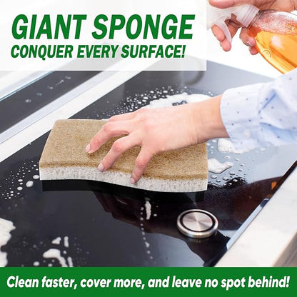 AIDEA XL Sponges Kitchen, 12Count, Non-Scratch for Dish Sponges, Large Natural Sponge for Non Stick Cookware, Cellulose Cleaning Sponge for Dishes, Bathroom, Household