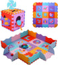 Coolcandy Baby Play Mat, 25Pcs Interlocking Puzzle Floor Mat, with Safety Fence - 0.4" Thick Non-Toxic EVA Foam Play Mat, for Infants & Toddlers 3-36 Months, Soft Puzzle Tiles for Play Areas