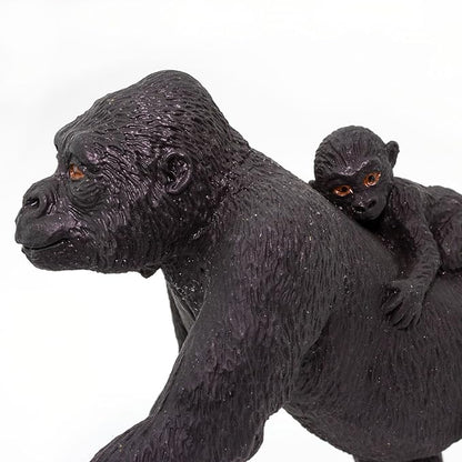 Safari Ltd. Lowland Gorilla with Baby Figurine - Lifelike 4.1" Wildlife Figure - Educational Toy for Boys, Girls, and Kids Ages 3+