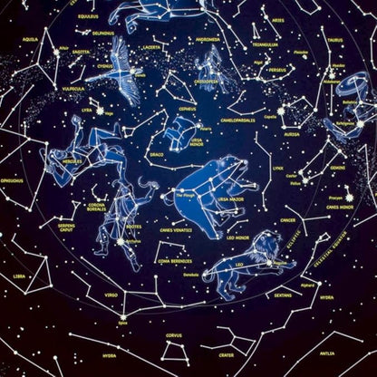 Maps International Glow in The Dark Constellation Map – Illuminates After Dark – 33 x 23