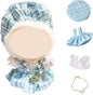17cm Doll Clothes,15cm Dolls Outfit Set,Accessories for Doll,Stylish Clothes Set Dress Up (No Doll) (Blue Dress)