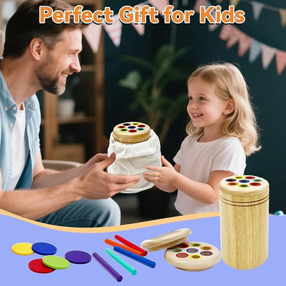 Wooden Montessori Baby Toddler Toys: 3 in 1Learning Fine Motor Skills Sensory Toys for Toddlers 3-5, Educational Color Sorting Preschool Learning Activities Boys Girls Gifts (3 in 1)