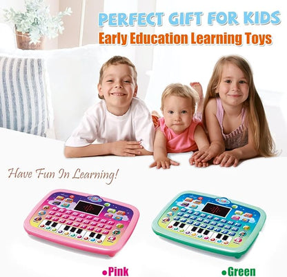 Wenbeier Kids Learning Tablet Toddler Tablet with LED Screen Teach Alphabet Numbers ABC Learning for Toddlers Electronic Learning Toy for Gifts for Boy Girl, Baby Toddler Ages 3 4 5 6