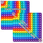 Multiplication Game Table Digital Multiplication Board Game, Addition and Multiplication in One, Rainbow Dimple Fingertip Toy, Create Stress-Relieving Math Manipulation (1 Piece)
