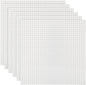 Lekebaby Classic Baseplates Building Base for Building Bricks 100% Compatible with Major Brands-Baseplate 10" x 10", Pack of 6 (White)