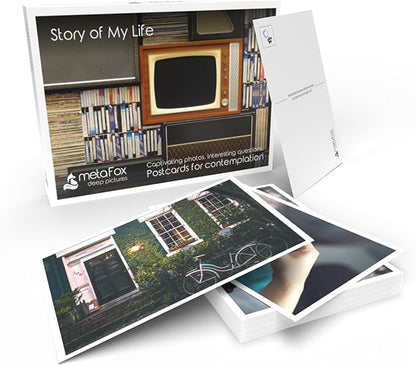 metaFox "Story of My Life – 52 Deep Reflection & Storytelling Cards for Seniors, Therapy Activities, Group Therapy, Life Stories Interview Kit – Use as Icebreaker and Activation Cards