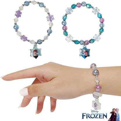 LUV HER Girls Jewelry Set - Dress Up Toy Jewelry Box Set with Bead Necklaces, Bracelets, and Rings - Frozen Play Accessories - Ages 3+