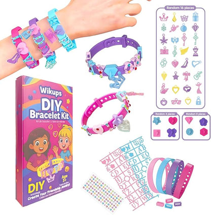Art & Craft Kits for Kids, DIY Friendship Bracelet Making Kit for Girls, 5-12 Year Old Girl Birthday Gifts, Kids Jewelry Making Kit with Charms, Girls Toys Age 5 6 7 8 9 10 11 12 Years Old(Regular)