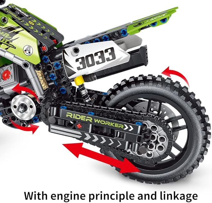 Mesiondy Motorcycle Toy Building Blocks Kit,Stem Bricks Sets,Toys for Boys & Adults,Build A Model Motorcycle, (476 Pieces)………