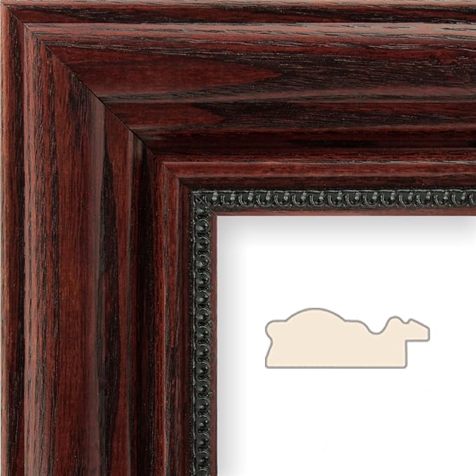 Push Pin Travel Maps - Customizable Blue Oceans World with Solid Wood Cherry Frame- 27.5" x 39.5" - 8 Handcrafted Frame Options - Made in USA - Ideal for Adventurous Travelers
