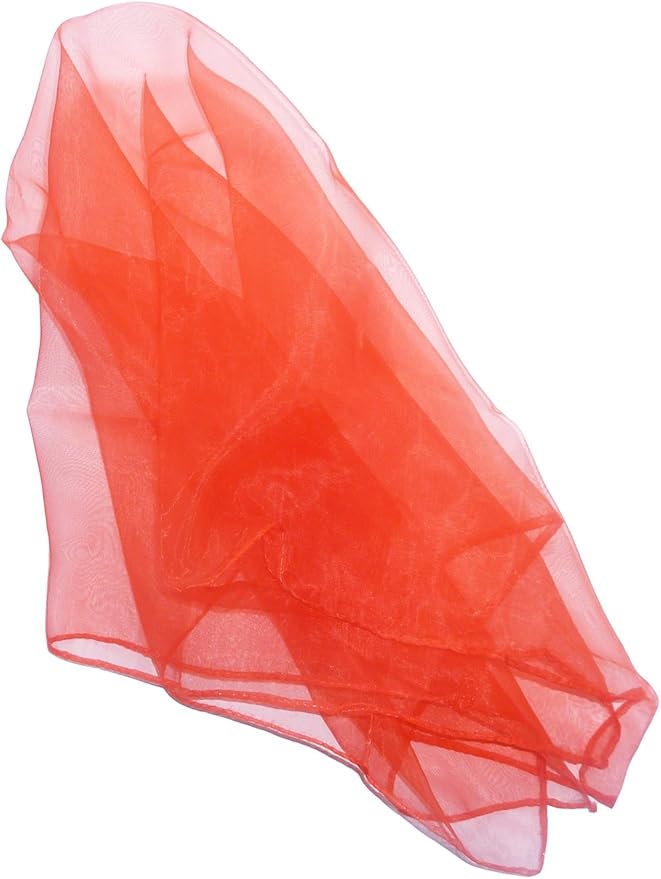 Hoerev Pack of 6 Dancing Juggling Scarves for Decoration Colors Scarves,Size 24"x24",60cmx60cm (Yellow)