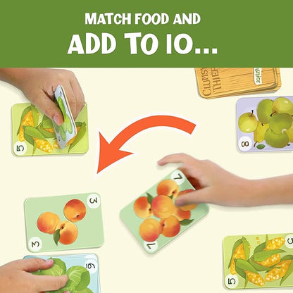 Melon Rind Clumsy Thief Junior Math Card Game, Adding to 10 Fun for Kids Ages 5-7+, Award-Winning Family Game for 2-4 Players, Educational to Develop Math Skills with Confidence