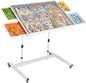 1000 Piece Jigsaw Puzzle Board Table with Drawers and Cover, Puzzle Board with Adjustable Angle and Height, Movable Puzzle Table with Legs for Adults, 30''x22'' Board with Storage, 4 Wheels